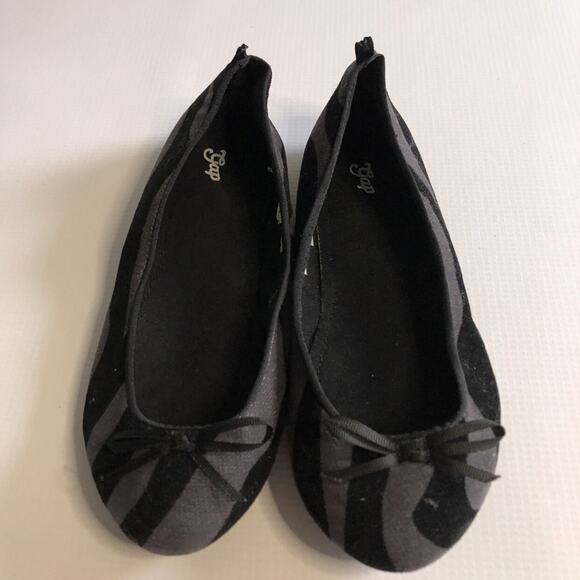 Gap Zebra Stripe Ballet Flats Size 1 - Picture 3 of 5